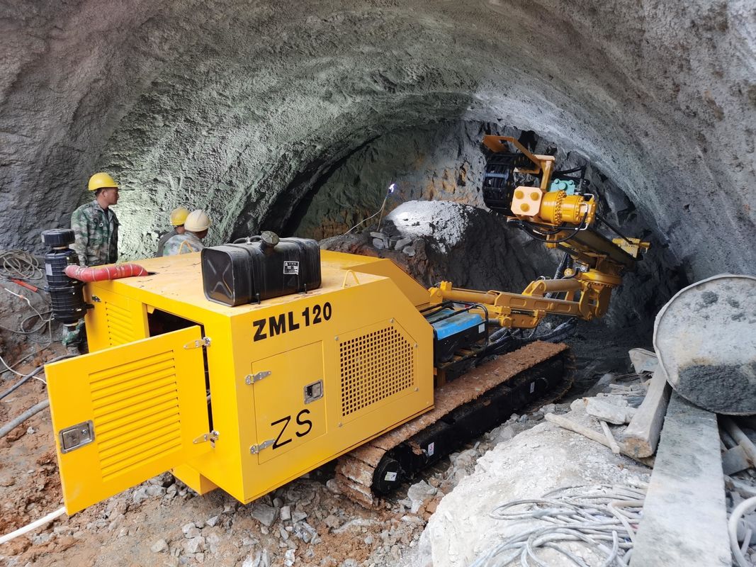 Jenis Crawler Multifunctional Rock Drill Rig Untuk Penggalian Tunnel Konstruksi