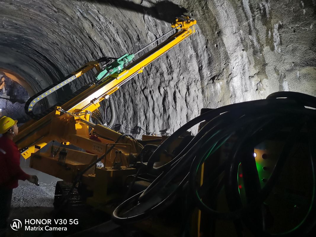 Penghematan Air Listrik Power Tunnel Anchor Drilling Rig dengan Lubang Diameter 90×250 mm